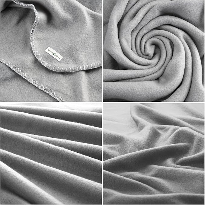 Fleece Throw Blankets Bulk Fleece Blankets Solid Wholesale Lightweight Warm Soft for Pet Bed Sofa Couch Office Wedding Gifts Travel Seasons (Assorted #8,Pack of 6-50x60 Inches)