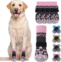 Dog Socks Shoes for Hot Pavement to Prevent Licking Paws, Winter Dog Boots&Paw Protector for Hardwood Floors Anti Slip,Traction Control Grip Booties for Small Medium Large Senior Dogs,Pink SM