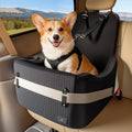 PETSFIT Dog Car Seat with Patented Safety System, 5" Elevated Cushion | Fully Detachable Washable Cover, Memory Foam Dog Booster Car Seat for Small/Medium Dogs Up to 35 Lbs with Safety Belt