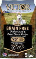 VICTOR Grain Free Chicken Meal & Sweet Potato Dry Dog Food, 5 lb | Super Premium Dog Food, 33% Protein, 16% Fat, For Dogs of All Life Stages, High Protein Kibble for Normally Active Dogs
