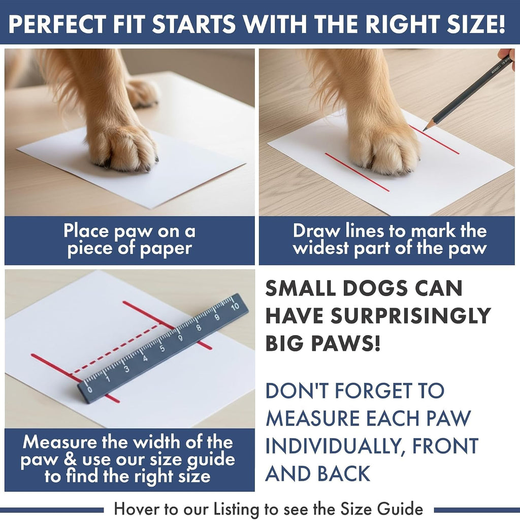 Spark Paws 365 Dog Shoes - All-Season Boots for Winter Snow & Hot Pavement | Water-resistant, anti-slip, stay-on straps - rain, ice & summer booties in one. Reflective; small, medium & large dogs