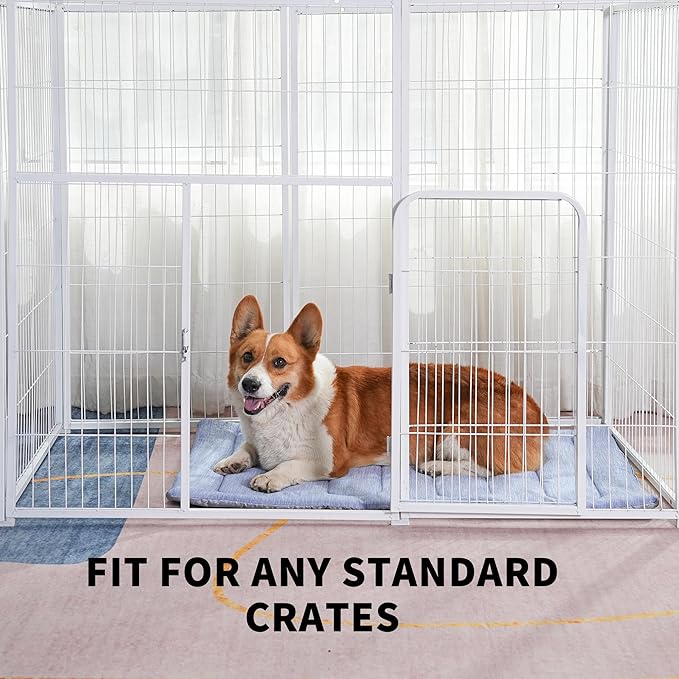 MARUNDA Dog Cooling Mat, No Need to Freeze Or Refrigerate This Cool Pet Pad Cat Mats- Keep Your Pet Cool, Machine Washable. ((44" x 32" XL-Crate), Blue)