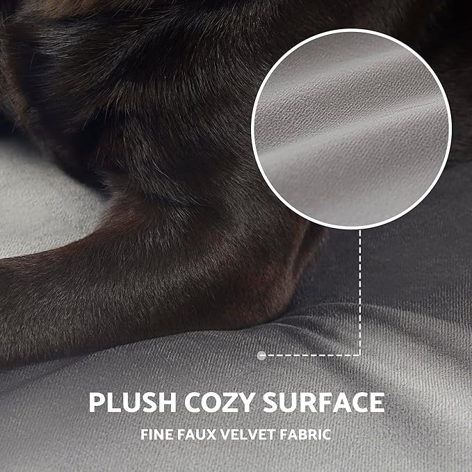 Orthopedic Memory Foam Dog Bed for Extra Large Dogs, Waterproof Lining and Non-Slip Bottom, Removable and Machine Washable Cover (41" x 29", Up to 100LBs)