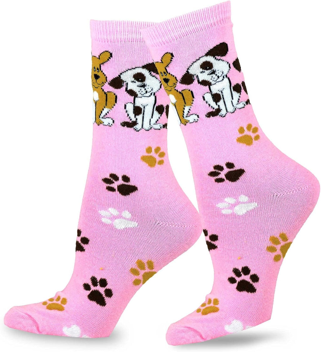 Teehee Funny Cat and Dog Lover Socks - Music Novelty Crew, Knee High, Lowcut, Ankle Multipair for Women and Men