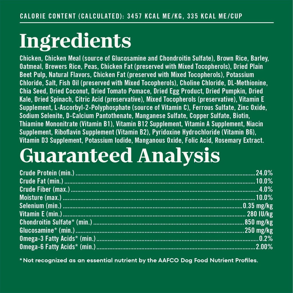 Nutro Natural Choice Senior Large Breed Dry Dog Food, Chicken, 30 lb | Chicken first ingredient, beet pulp prebiotic, omega-3 & omega-6, Vitamin E & Selenium antioxidants, supports bones, skin