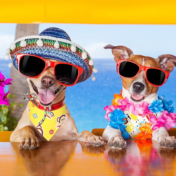 Weewooday 15 Pieces Sublimation Heat Transfer Dog Bandana Triangle Dog Scarf Polyester Pet Bandana DIY Handkerchief Bib for Dogs Puppy