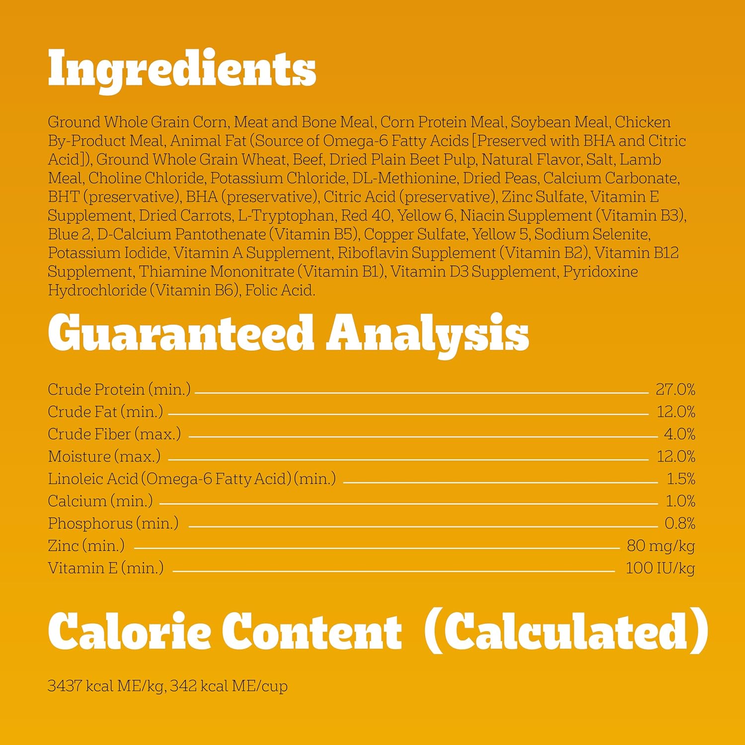 Pedigree High Protein Adult Dry Dog Food, Beef and Lamb, 18 lb | Real red meat, 25% more protein, 36 vitamins & minerals, prebiotic fiber, Omega 6 & Zinc, 100% complete & balanced