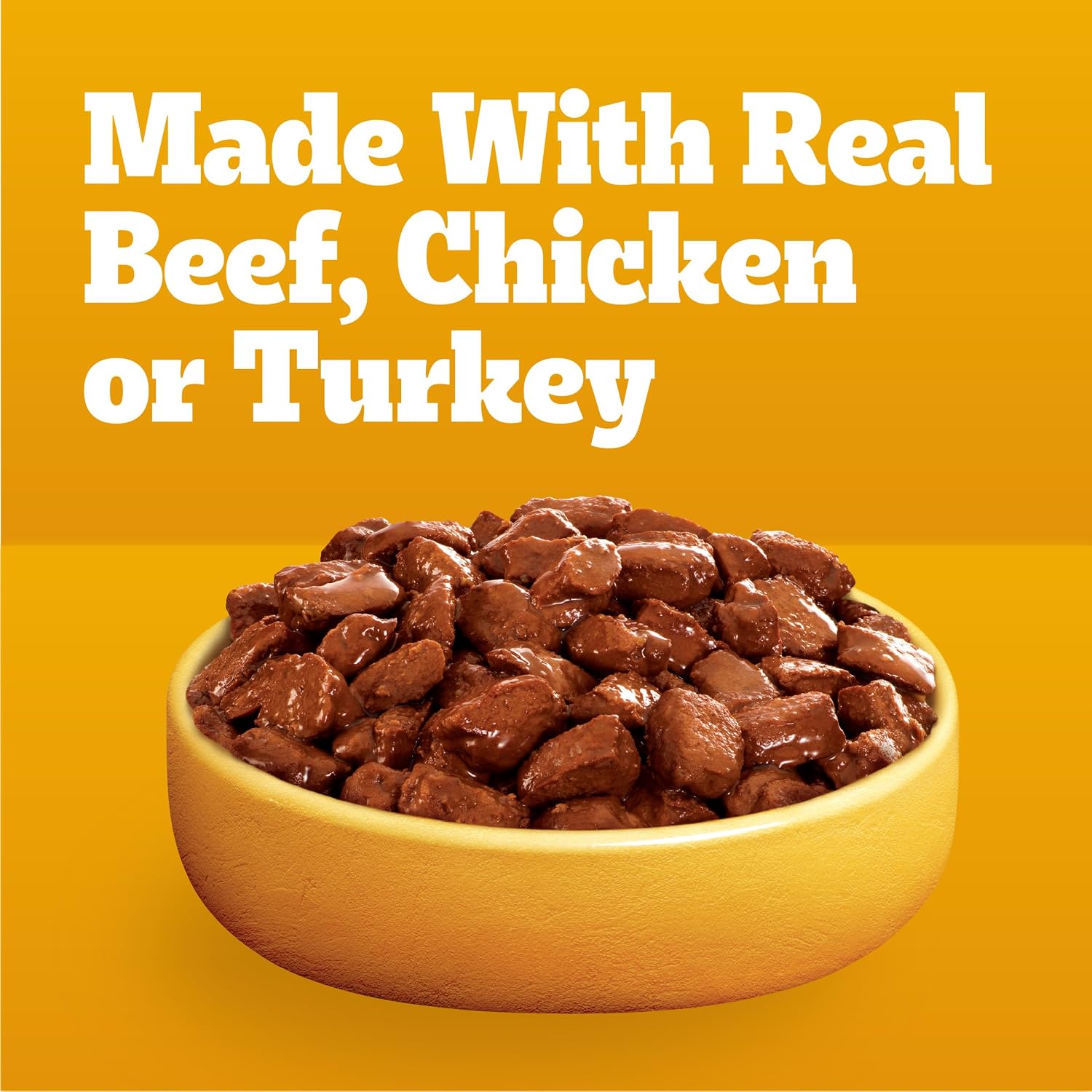 Pedigree High Protein Wet Dog Food Pouches, Variety Pack, 3.5 oz, 30 Count | 35% more protein than Choice Cuts in Gravy, real beef/chicken/turkey, steam cooked, 100% complete & balanced