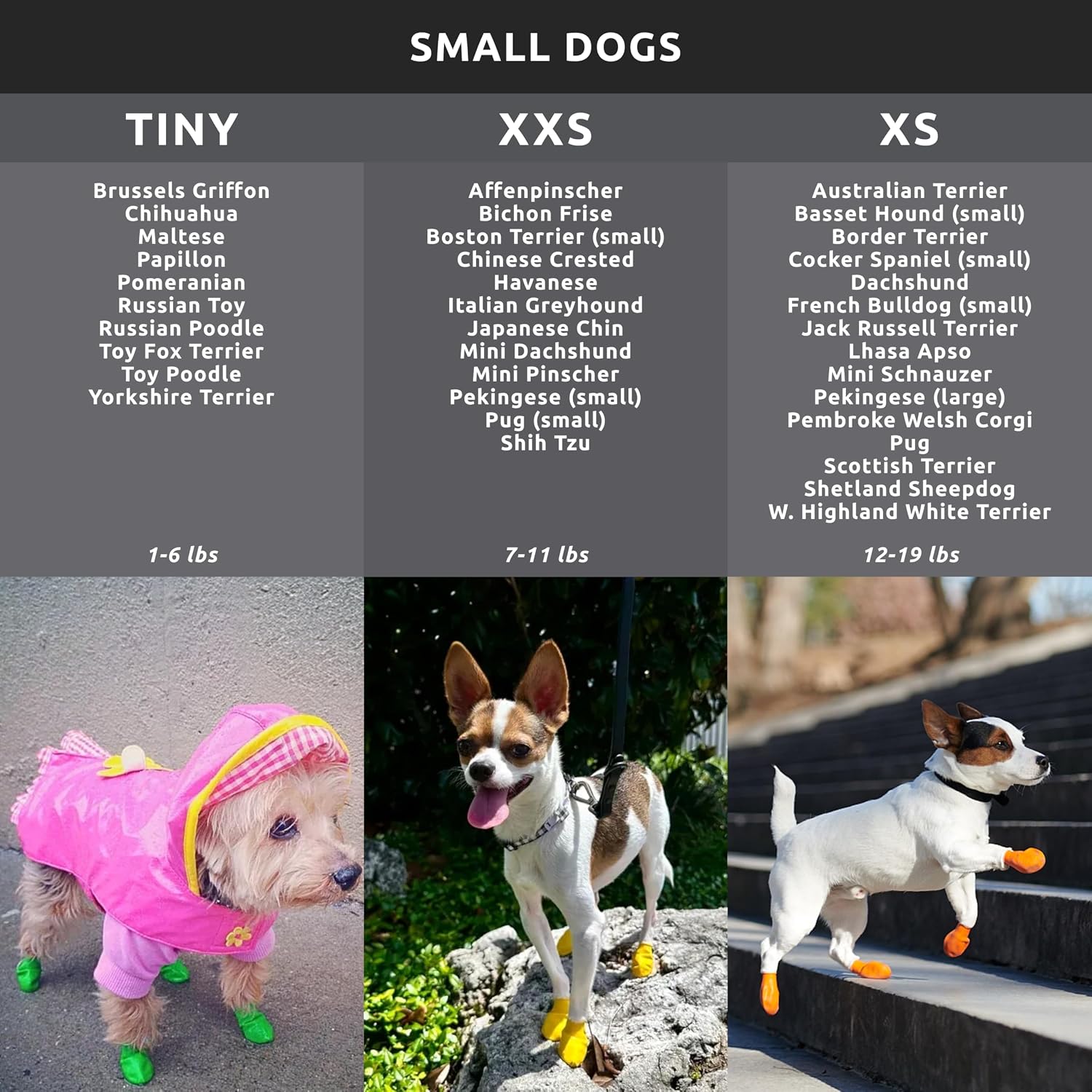 PawZ Rubber Dog Boots for Paws up to 2", 24 Total (2 Packs of 12) - All-Weather Booties for Hot Pavement, Snow, Mud, and Rain - Waterproof, Anti Slip Dog Socks - X-Small, Black