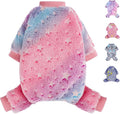 Fleece Pajamas for Small Dogs - Extra Small Puppy Clothes, Soft & Stretchy Dog Onesies - Cat & Chihuahua Yorkie Sizes XS