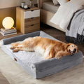 WNPETHOME Orthopedic Dog Bed for Large Dogs – XL Washable Pet Bed with Waterproof Cover, Bolstered Sides & Anti-Slip Base – Premium Plush Dog Couch for Indoor Use, Comfort & Joint Relief