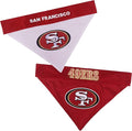 Pets First NFL SAN Francisco 49ERS Reversible Bandana Size XX-Large for Dogs & Cats. 2 Sided Sports Bandana, Premium Embroidery Team Logo, Many NFL Teams Available