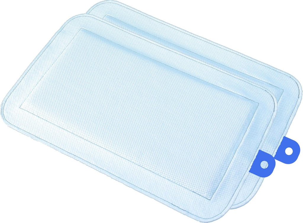 DryFur Pet Carrier Insert Pads size Small 19.5in x 12.5in Blue - 2 pack, Patented Design Locks in wetness keeps pet perfectly dry when traveling