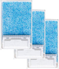 Crystal Cat Litter and Disposable Litter Trays （3 Sets） Compatible with Petsafe Scoop-Free Classic/Legacy/Smart Litter Boxes, Triple Leak Proof Design (3 pcs Blue)
