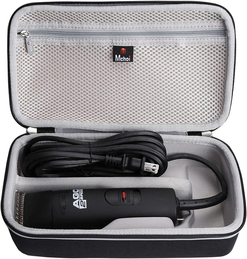 Mchoi Hard Portable Case Compatible with Andis UltraEdge Super 2-Speed Detachable Blade Professional Animal/Dog Grooming Clipper, Case Only