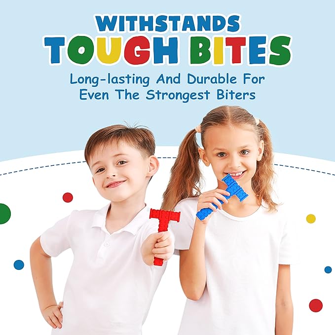 Chewy Sensory Toys for Kids with Autism Sensory Product for Adults Teens Toddlers, ADHD Tools for Kids, ADHD Toys for Autistic Children, Oral Motor Tool Tube, Mouth Toys, Chew Stick (Winter)