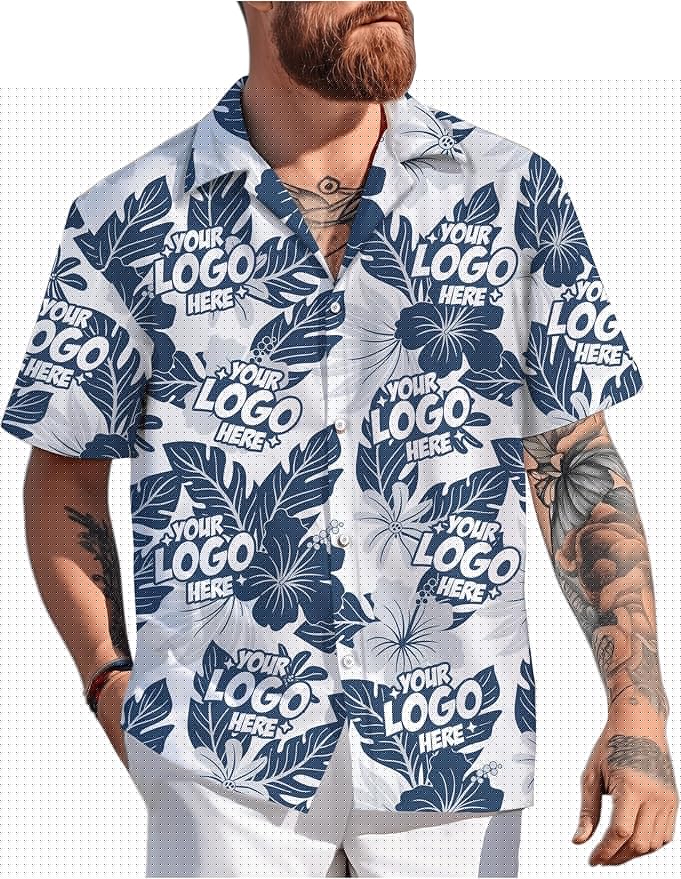 Custom Hawaiian Shirt with Face Photo Picture for Men Women Kids Youth Adult, Tropical Personalized Hawaiian Shirts Gift