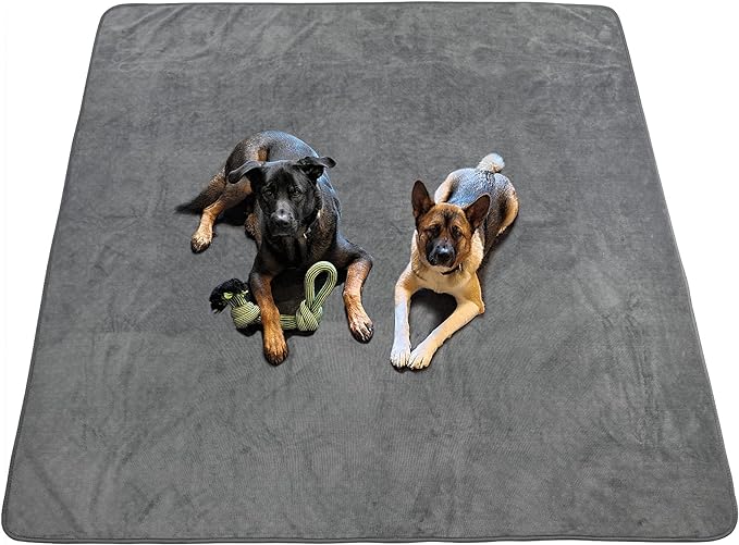 Dog Pee Pad Washable Extra Large, Instant Absorb Thicker Training Pads Non-Slip Pet Playpen Mat, Waterproof Reusable Floor Mat Ideal for Puppy Senior Dog Whelping Incontinence Housebreaking 65x48 Inch
