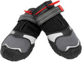 Kurgo Blaze Cross Dog Shoes, Chili Red/Black, Small, 2 Pack | All Season Paw Protectors, Lightweight & Breathable, Water-Resistant, Reflective Accents, No-Slip, Includes 2 Shoes