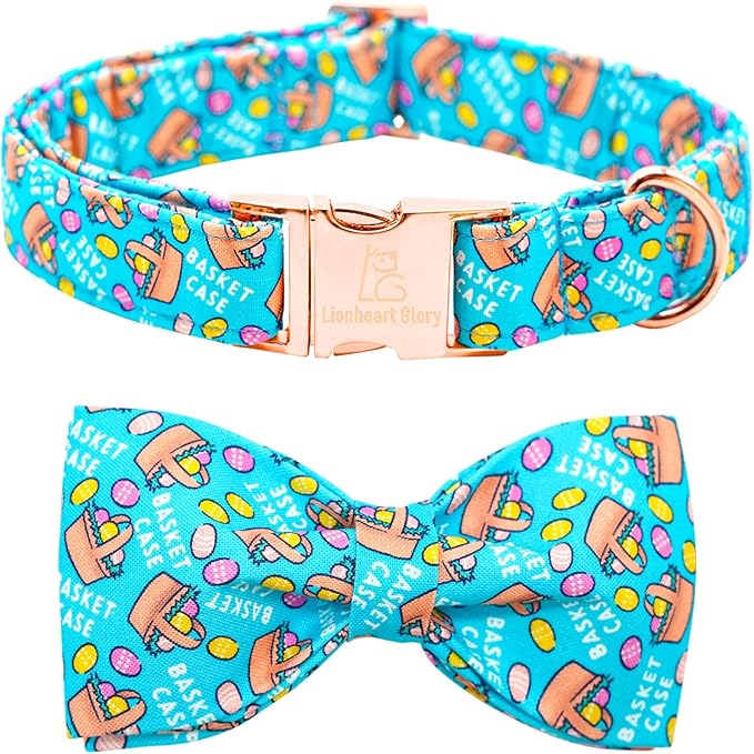 Lionheart Glory Easter Day Dog Collar with Bow for Large Dogs