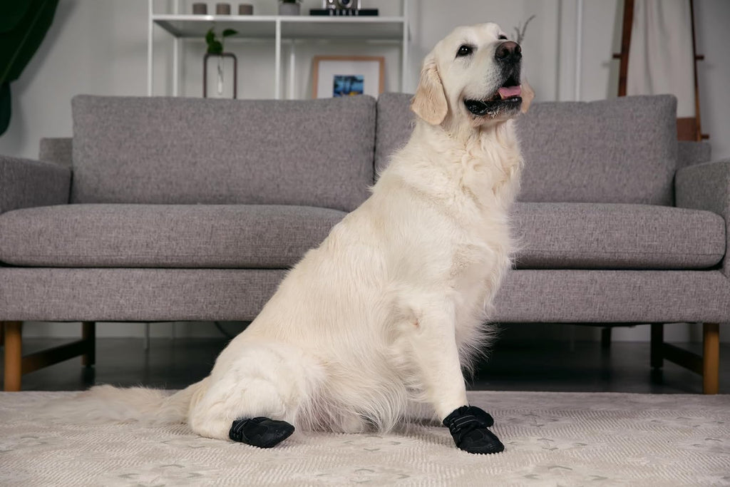 Premium Dog Shoes for Hiking, Rain, Mud, and Hot Concrete - Protective Dog Boots and Booties for Large and Medium Size Dogs - Durable Outdoor Dog Shoes (Size 5 (2.25-2.5" paw Width) Medium)