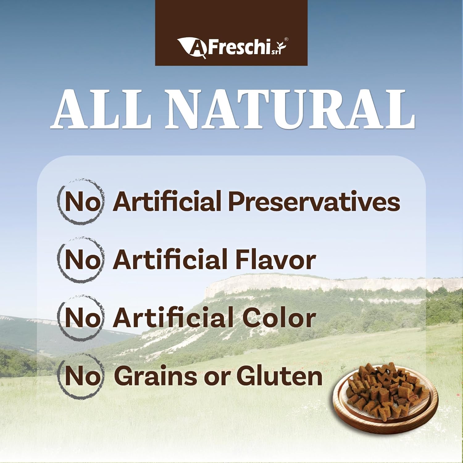AFreschi Chicken Air-Dried Dog Food, Grain-Free, 1 lb | High-Protein, All Breed Sizes, Great for Picky Eaters