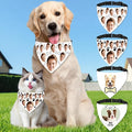 Funny Personalized Dog Bandana Custom Face Design, Custom Dog Bandana with Name, Pet Scarf for Small Medium Large Dogs Personalized Pet Accessories(Funny Style, X-Large)