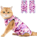 Avont Cat Recovery Suit - Kitten Onesie for Cats After Surgery, Cone of Shame Alternative Surgical Spay Suit for Female Cat, Post-Surgery or Skin Diseases Protection -Purplecamo(S)