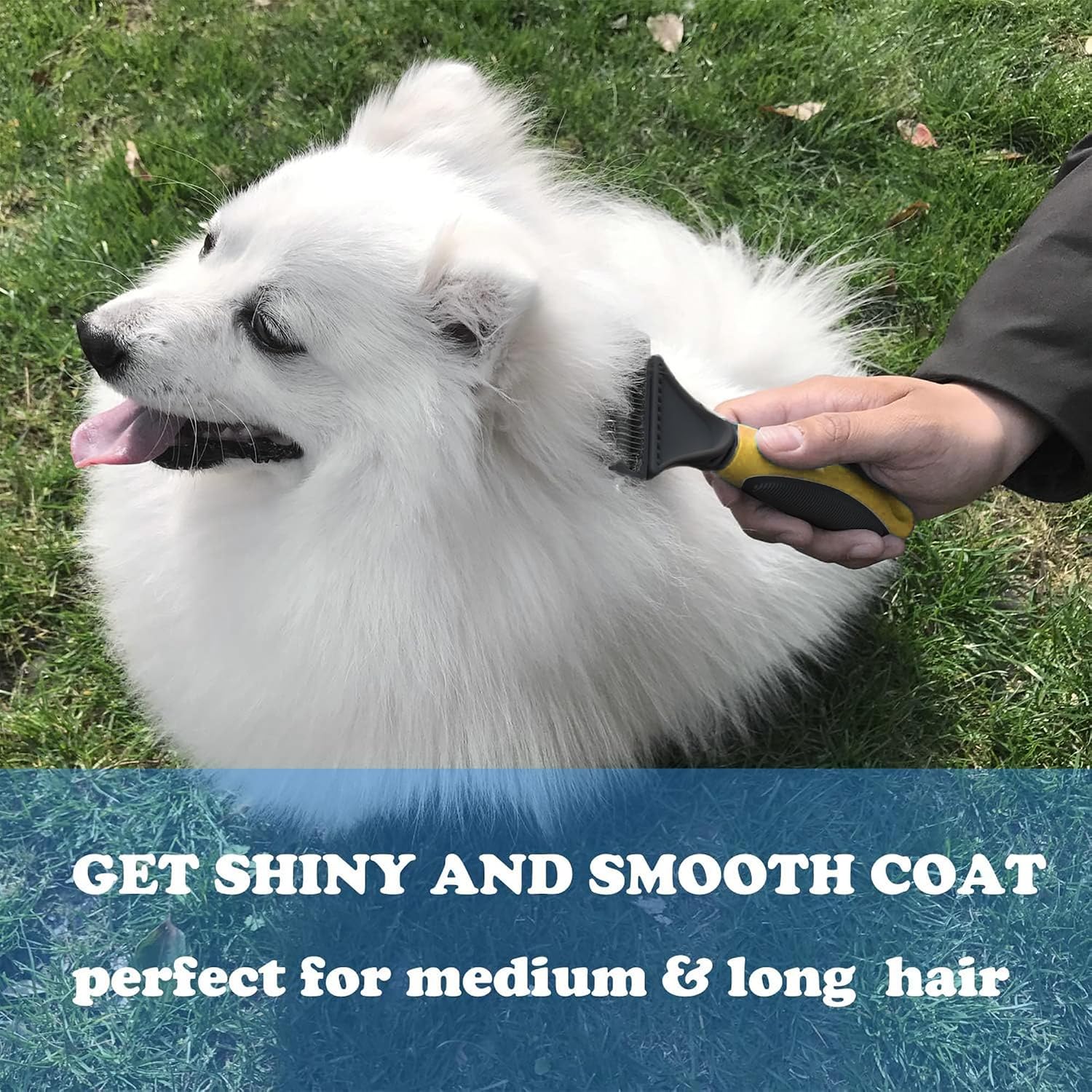 Matt Splitters Tool – Effective Mat Remover and De-matting Comb for Long-Haired Dogs, Cats, Rabbits – Regular 12+23 Teeth Design