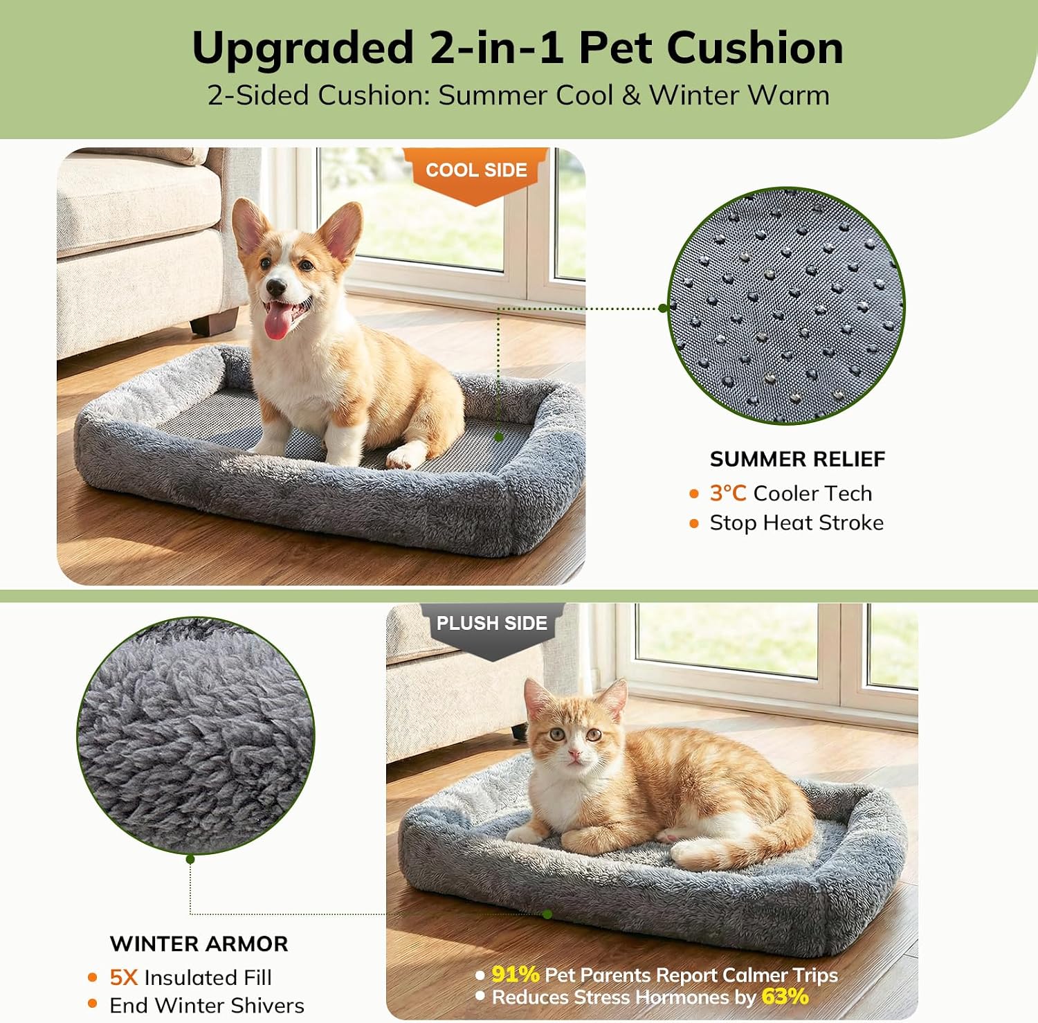 Morpilot Top and Side Expandable Cat Carrier for Pets up to 20lbs | Airline Approved Collapsible Soft-Sided Pet Carrier for Car Rides and Vet Visits (Dark Gray)