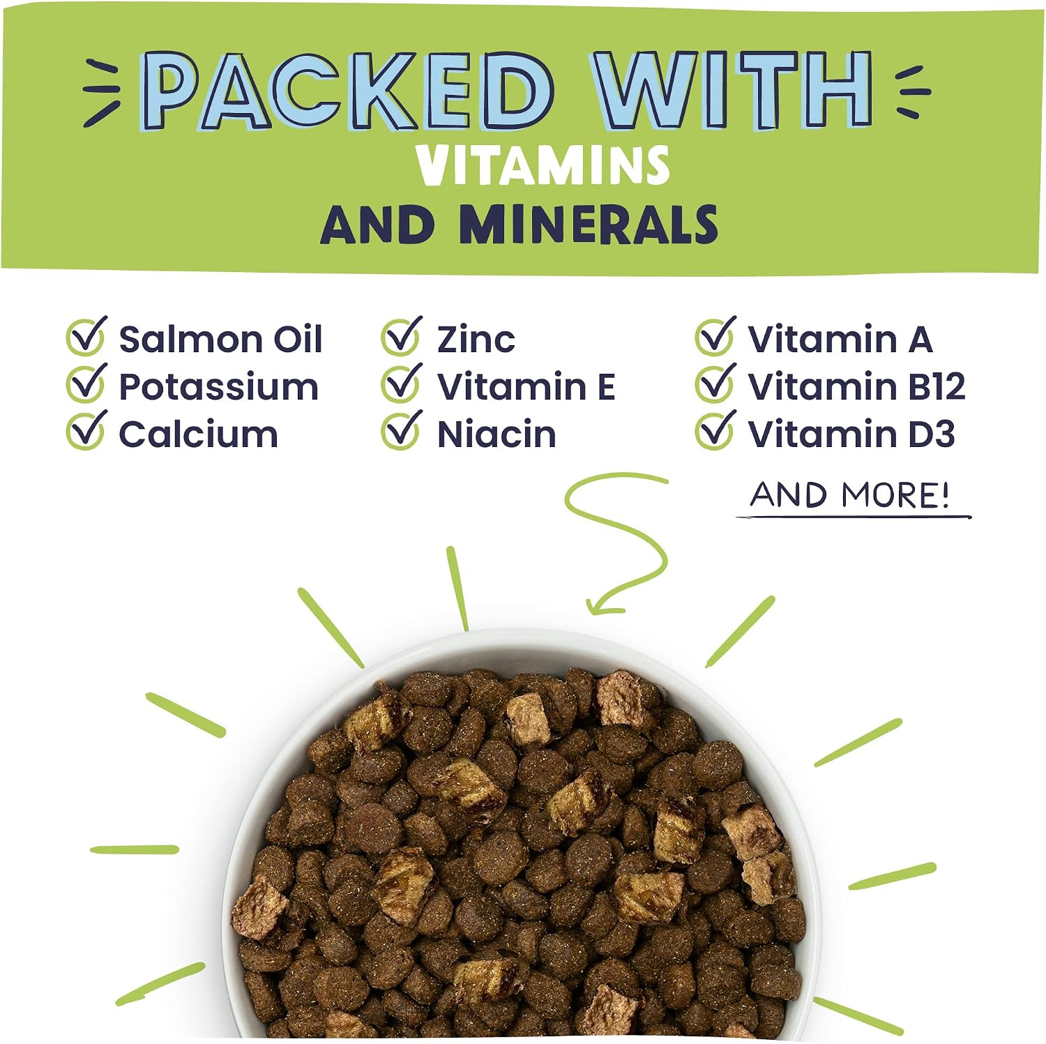 Pawstruck Vet Recommended Air Dried Dog Food Toppers for Picky Eaters, Made in USA with Real Chicken, Premium Meal Mix-in Kibble Enhancer, 8 oz, Packaging May Vary