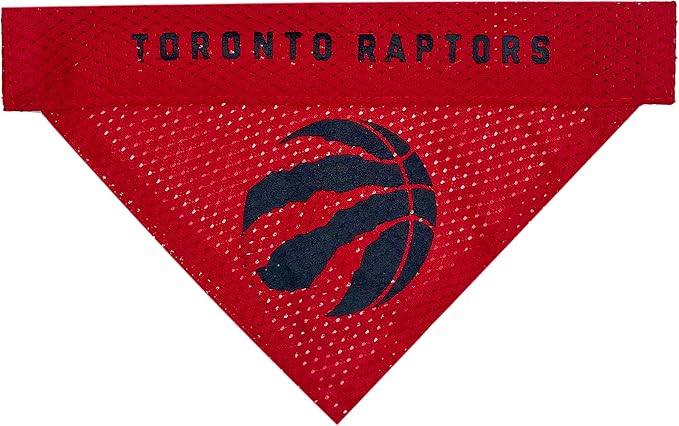Pets First NBA Dog Bandana - Toronto Raptors Reversible Pet Bandana. 2 Sided Home & Away Sports Bandana with a Premium Embroidery Team Logo, Large/X-Large (RAP-3217-L-XL)
