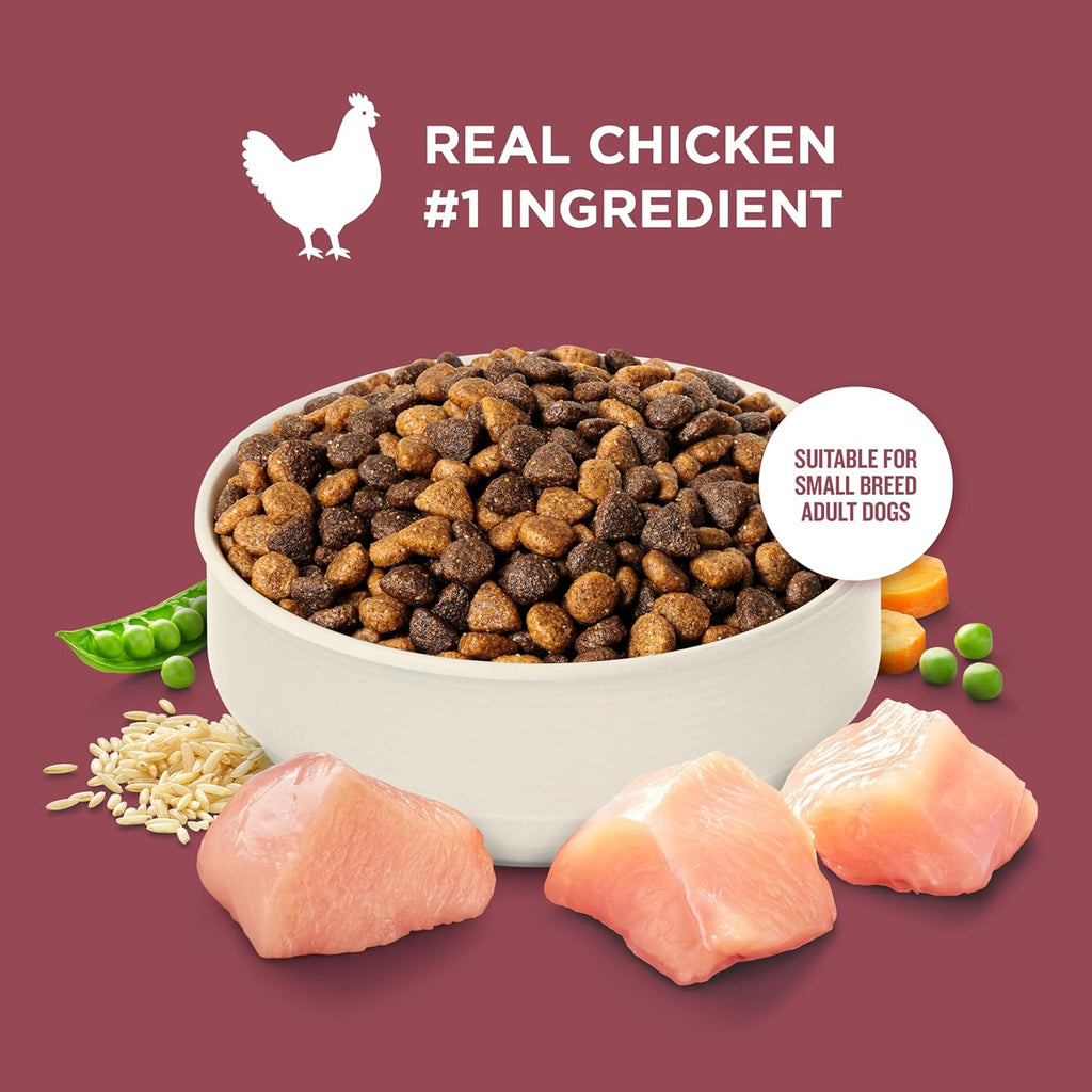 Nutrish Small Breed Dry Dog Food with Chicken, 5 lb. Bag (Rachael Ray) | Suitable for Small Adult Dogs, Veterinarian Reviewed Formula, Made with No Artificial Flavors