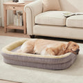 Orthopedic Dog Bed for Large Dogs Breeds, High Density Egg Crate Foam Dog Sofa Beds,Oval Kennel Bed, Pet Couch Bed with Four Sided Bolster, Removable Washable Cover& Non-Slip Bottom