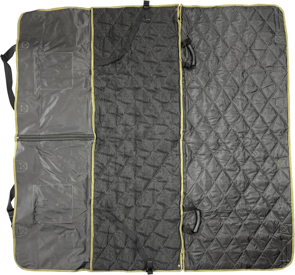 Jeep Vehicle Seat Protector for Dogs and Pets (Charcoal Black) Adjustable Seat Cover - Durable Protection Waterproof Design (58 x 23 x 18.5 inch)