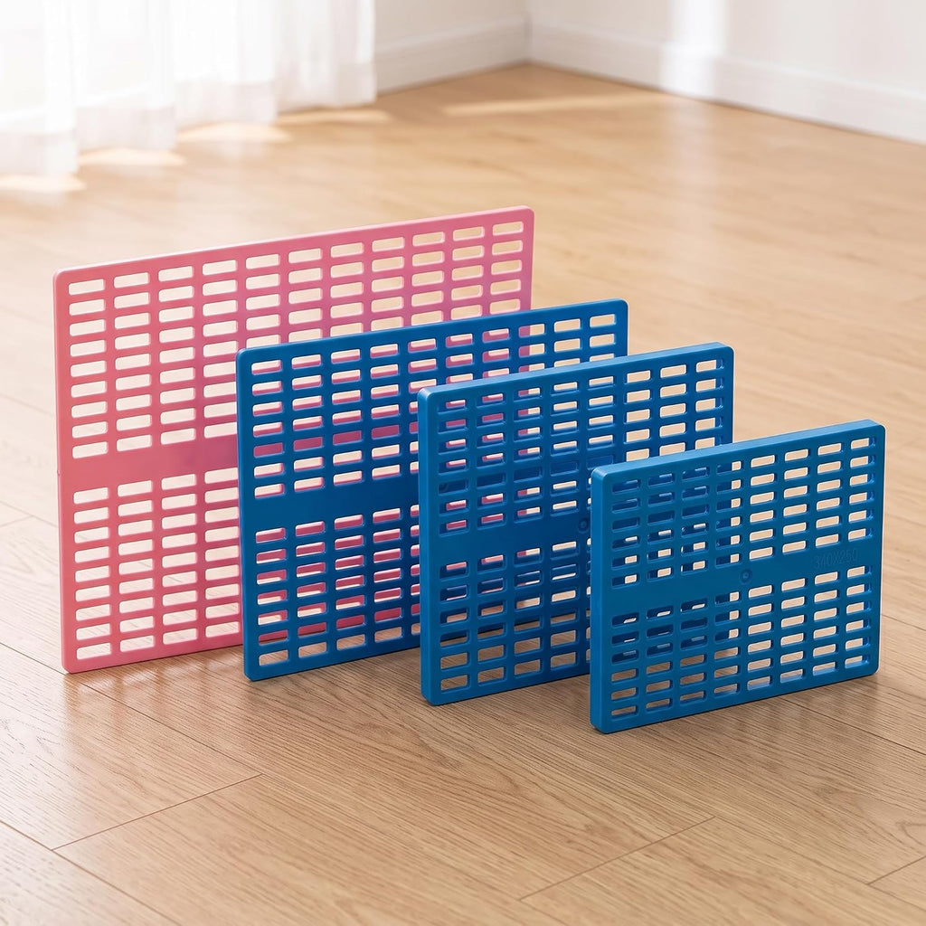 Cage Tray Prevents Mess By Allowing Waste to Drop Through Non Slip Footing Easy Maintenance Suitable for Dog crates, Pink, 48 * 34 * 0.2cm Ultra-Thin bite Resistant