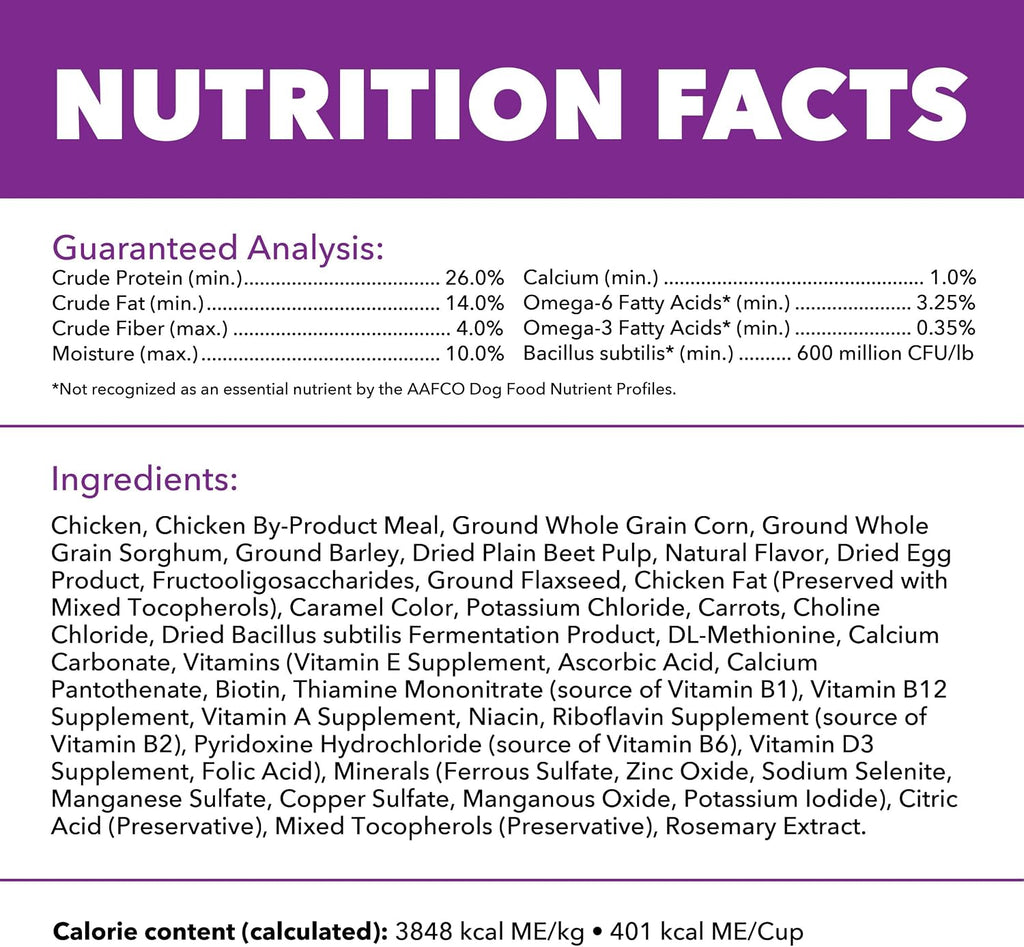 IAMS Advanced Health Healthy Digestion Dry Dog Food, Chicken, 13.5 lb | Real farm-raised chicken #1 ingredient, 0% fillers, natural fiber & prebiotics, supports digestive health