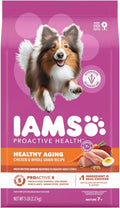 IAMS Proactive Health Healthy Aging Dry Dog Food, Chicken, 5 lb | Veterinarian-recommended, DHA Gold for mental & visual sharpness, Vitamin E & Beta Carotene, real chicken #1 ingredient