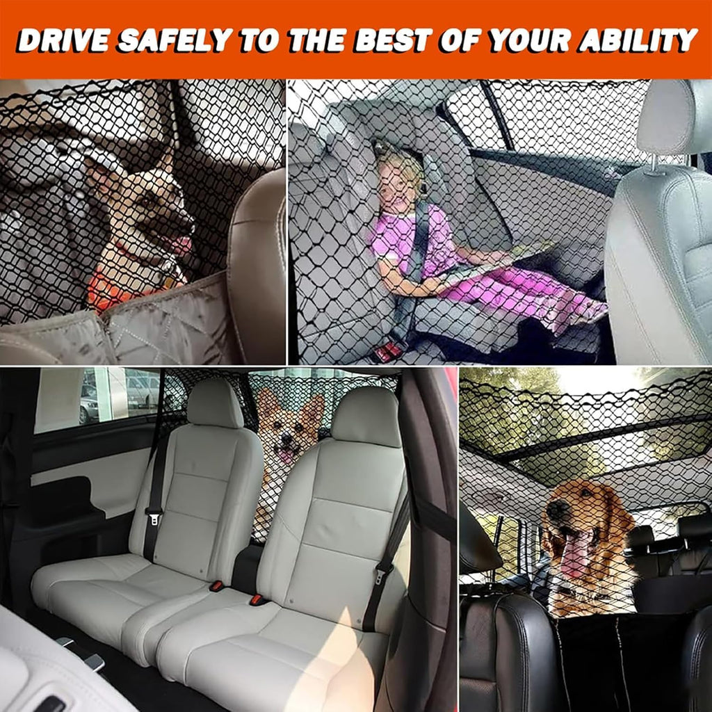 2-Layer Car Dog Barrier for Lexus RX III /2009-2015 | Double-layer mesh structure, durable.Dog Car Net Barrier Pet Barrier, Safety Divider Easy Install, Double-Layer Thickened Dur