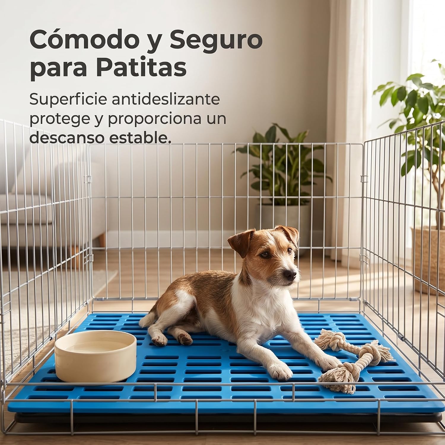 Cage Floor Grid Cage Mat Hutch Crate with Build and Rinse Cleaning Suitable for Dog crates hutches Small pet enclosures, Pink, 42 * 33 * 1cm A Model Small 2