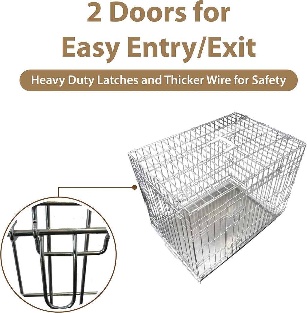 Ellie-Bo Silver Standard Medium 30 inch Dog Cage