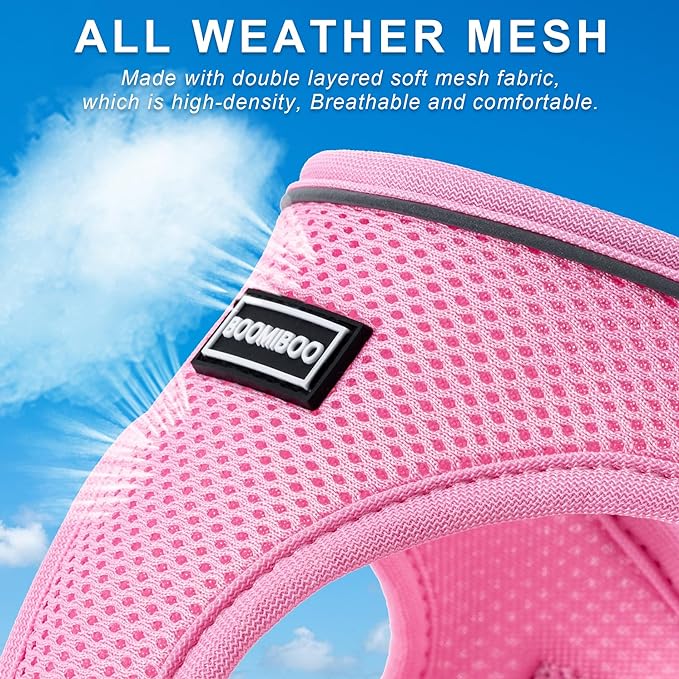 Dog Harness with Leash Set, No Pull Adjustable Reflective Step-in Puppy Pet Vest Harnesses for Small Medium Large Dogs and Cats,Camo Set XL