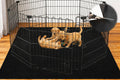 Dog Crate Mat, 60 in X 74 in Dog Playpen Mat Kennel Mat | Waterproof Non-Slip Reusable Washable Floor Protector Extra Large cages Puppy Pee Pad for Under Dogs Crate Black