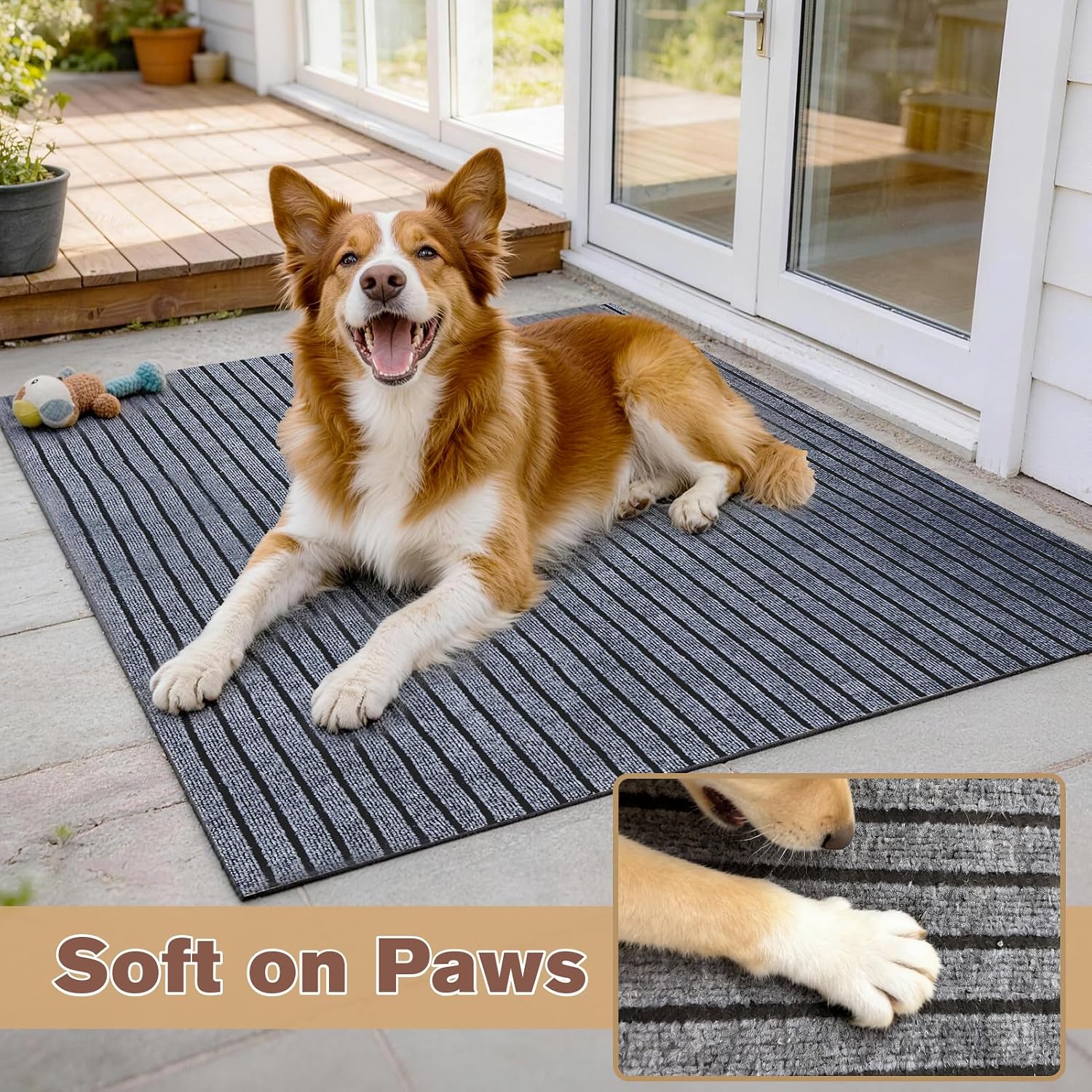 74 * 60 * 0.3inch Dog Crate Floor Protection Mat Kennel Mat to Protect Floors Non-Slip Absorbs Urine Water Resistant Pad Under Pet Cage Mat for Floor Protecting Kennel Training