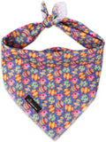 ARING PET Easter Dog Bandanas, Cute Purple Colorful Eggs Pet Bandana Scarf Triangle Bibs for Puppy Small Medium Large Boy Girl Dogs Cats-S