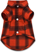 Koneseve Dog Shirt Plaid Dog Clothes for Medium Large Dogs Boy Girl Soft Pet T-Shirts Breathable Outfit Adorable Costume Grid Clothing Birthday Thanksgiving Christmas Sweater Apparel (Red#1; 4XL)