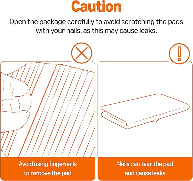 Amazon Basics Cat Pee Pads, Super Absorbent, Odor Control, Universal Fit for Litter Box, Disposable, Multi-Cat, Unscented, Purple and White, 20 Count