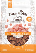 Full Moon® Pure Protein Air Dried Dog Food Free Range Chicken Recipe 1lb | Human Grade, Protein-rich, Jerky-like texture, Shelf-stable, 90% meat