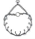 Herm Sprenger Prong Dog Training Collar, 22in x 3.0mm (Neck Size up to 18in) Medium, Ultra-Plus Chrome Plated Steel Pet Pinch Anti Pull Collar for Dogs Made in Germany