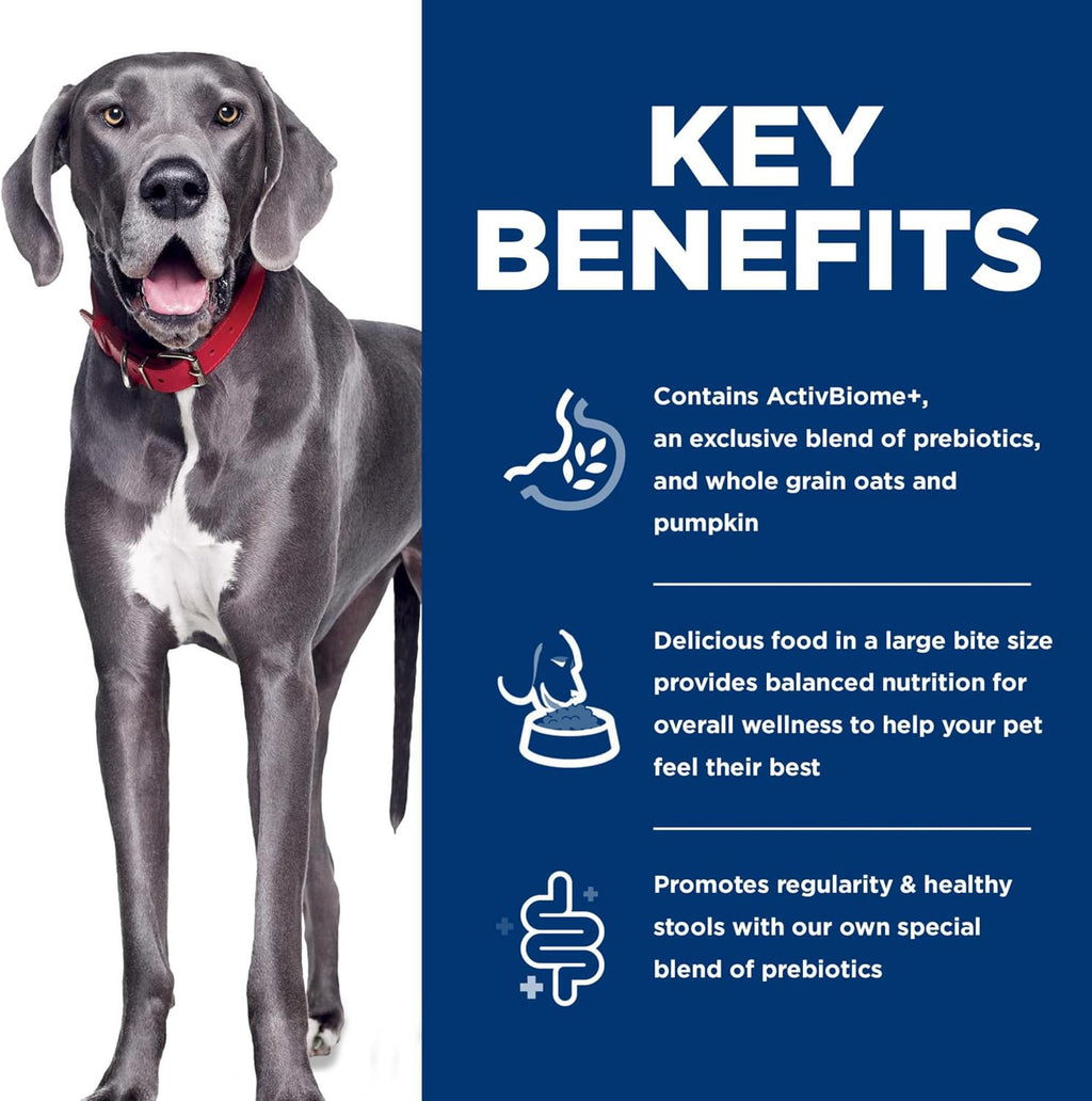Hill's Science Diet Perfect Digestion Large Breed Dry Dog Food | #1 Veterinarian Recommended, Adult 1-5 Formula, Chicken, Brown Rice, & Whole Oats, 22 lb. Bag